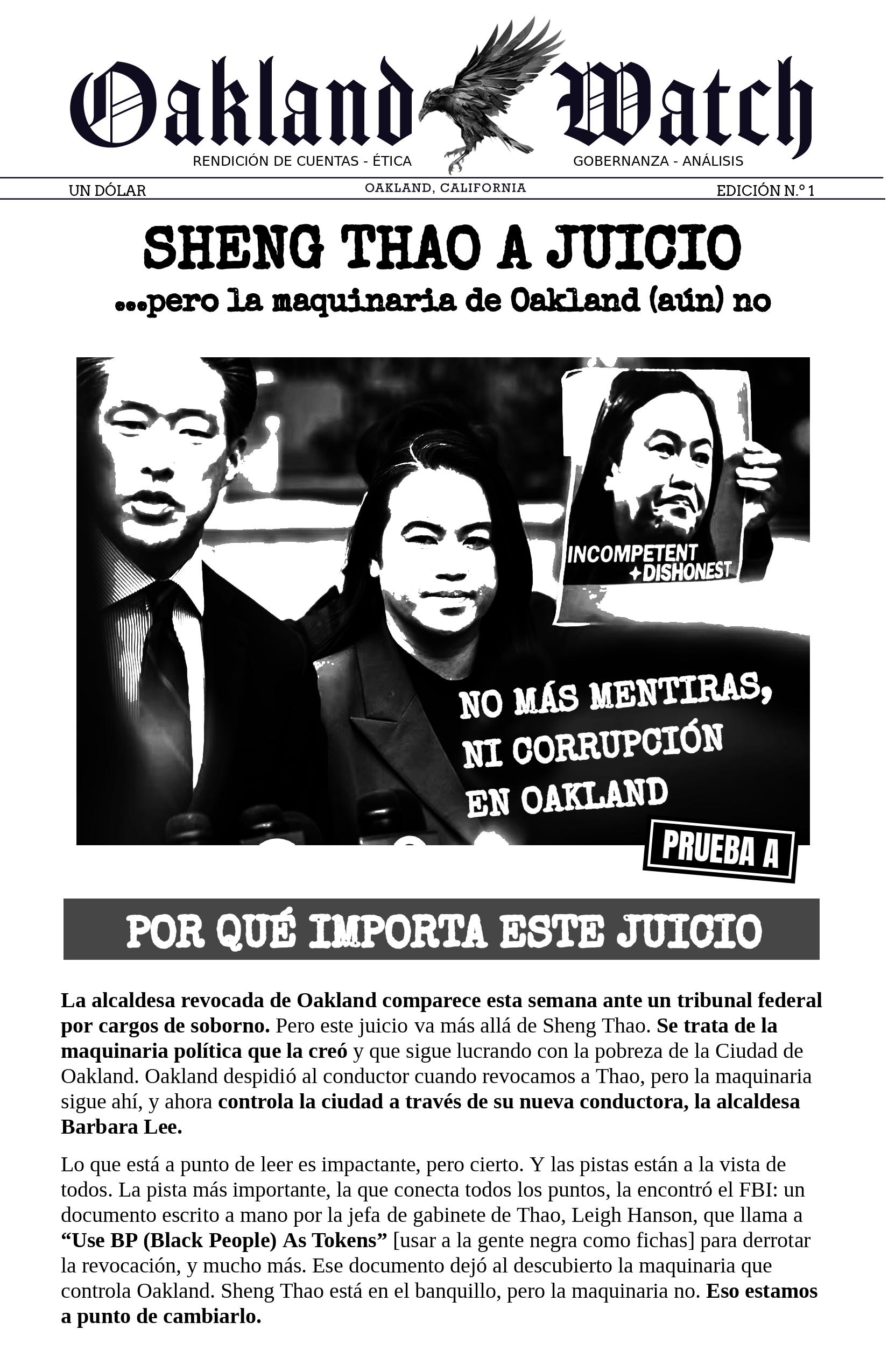 Cover of Edición n.º 1. ¡No mas corrupción!